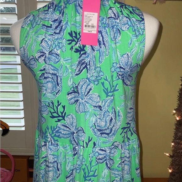 Lilly Pulitzer NWT 🦄 Malone Maxi Keepin It Reel 🦄 Size XXS - Picture 12 of 16